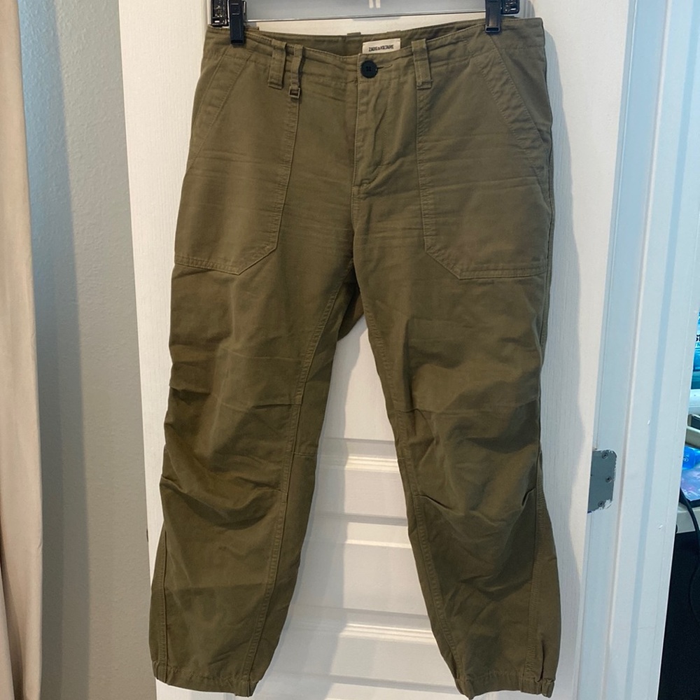 Zadig and Voltaire green cargo pants size FR 38